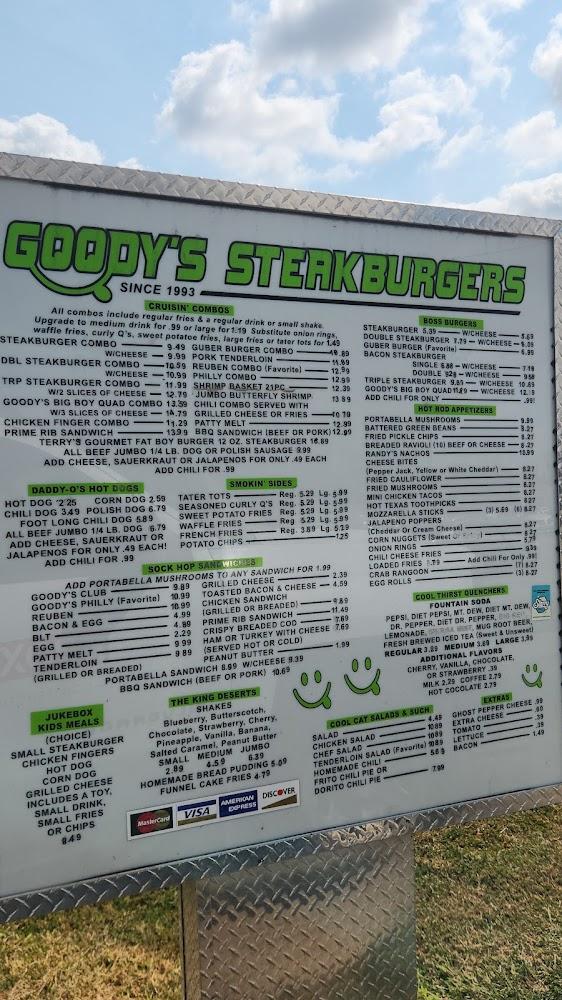 Goody's Steak Burgers Menu image 1